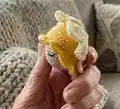 Daffodil Baby Amigurumi Pattern step 3 - details and accessories