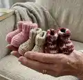 Bernat Baby's Booties Amigurumi Pattern step 1 - construction progress