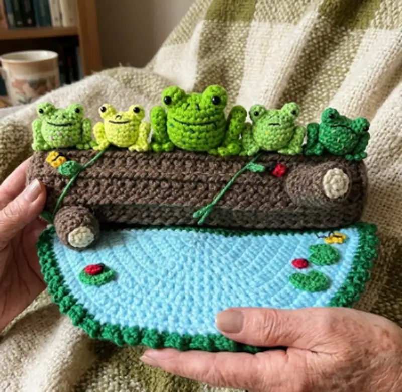 Quality crochet pattern: Frog Play Set Amigurumi Pattern - Intermediate level guide with complete instructions