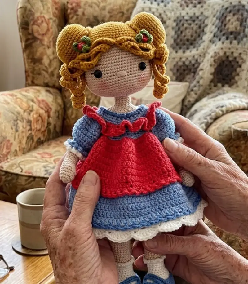 Quality crochet pattern: DOLL ELIZA Amigurumi Pattern - Intermediate level guide with complete instructions