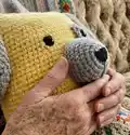 Pillow-dog Amigurumi Pattern step 3 - details and accessories