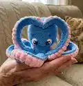 Ostin The Octopus Amigurumi Pattern step 1 - construction progress