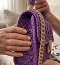 Canvas Handbag Pattern step 2 - assembly progress