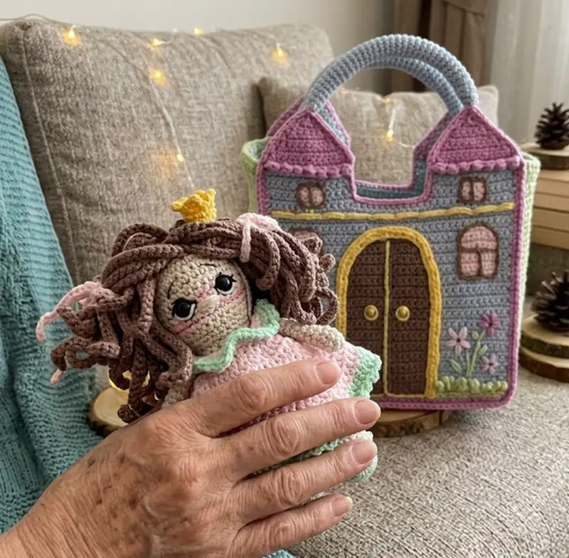 Quality crochet pattern: Castle For A Princess Amigurumi Pattern - Intermediate level guide with complete instructions
