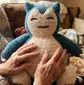 Snorlax Amigurumi Pattern step 1 - construction progress