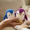 Brian the Penguin Amigurumi Pattern step 1 - construction progress