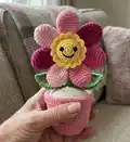 Little Floweret Amigurumi Pattern step 1 - construction progress