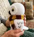 Eira Owl Amigurumi Pattern step 3 - details and accessories