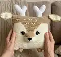 Pillow Reindeer Pattern step 4 - final assembly and finishing