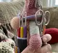 Gnome Organizer Amigurumi Pattern step 3 - details and accessories