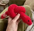 Snake Amigurumi Pattern step 4 - final assembly and finishing