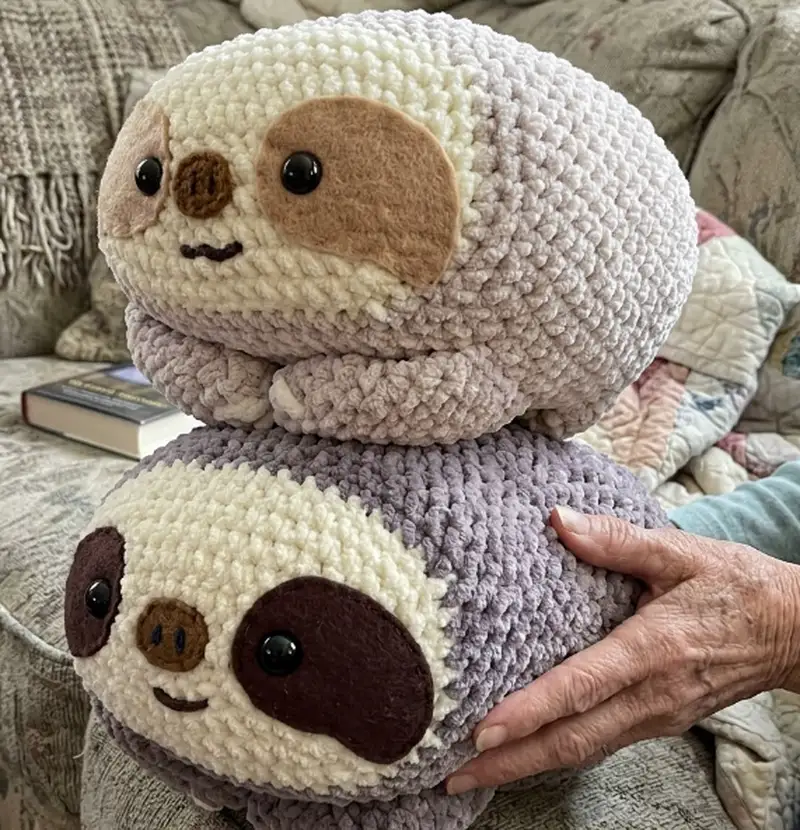 Complimentary Intermediate crochet pattern: Giant Sloth Amigurumi Pattern - Simple to follow guide