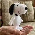 Snoopy & Woodstock Amigurumi Pattern step 1 - construction progress