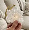Snowflake Ornament Pattern step 1 - construction progress