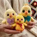 Feather Locklear the Chick Amigurumi Pattern step 4 - final assembly and finishing