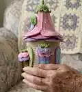 Floral Fairy House Amigurumi Pattern step 3 - details and accessories