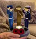 For The Fallen Armed Forces Amigurumi Pattern step 1 - construction progress
