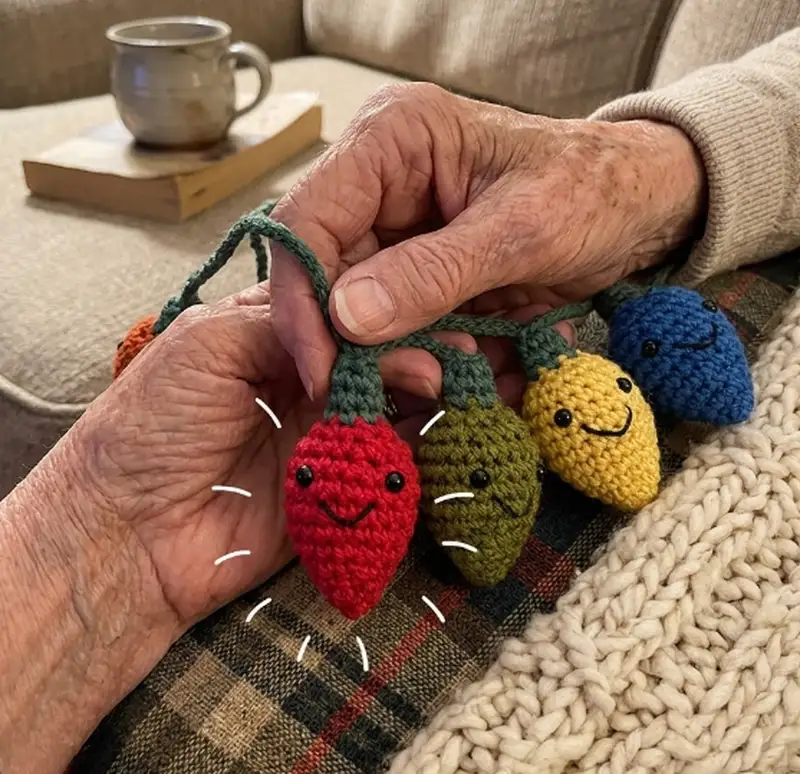 Complimentary Beginner Friendly crochet pattern: Holiday Lights Amigurumi Pattern - Simple to follow guide