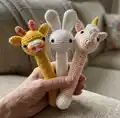 Baby Rattle Amigurumi Pattern step 1 - construction progress