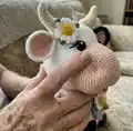 Cow Stacking Toy Amigurumi Pattern step 3 - details and accessories