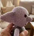 Dobby Amigurumi Pattern step 2 - assembly progress