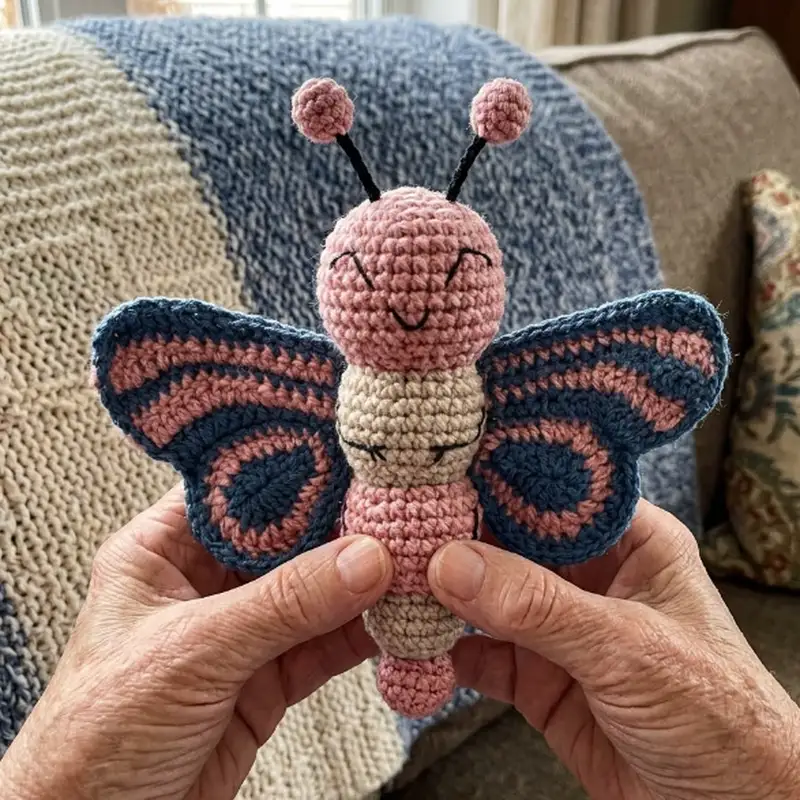 Complimentary Beginner Friendly crochet pattern: Ava the Butterfly Amigurumi Pattern - Simple to follow guide