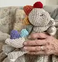 Sleepy Snuggle-saurus Rag Doll Amigurumi Pattern step 4 - final assembly and finishing