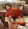 Fox Hat Crochet Pattern step 4 - final assembly and finishing