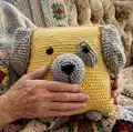 Pillow-dog Amigurumi Pattern step 4 - final assembly and finishing
