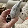 Rac the Raccoon Amigurumi Pattern step 2 - assembly progress