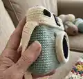 The Camera Crochet Bag & Purse Pattern step 2 - assembly progress