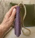 Phone Bag with Star Lily pocket Crochet Pattern step 3 - details and accessories