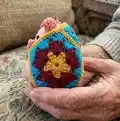Pig in a Granny Square Blanket Amigurumi Pattern step 3 - details and accessories