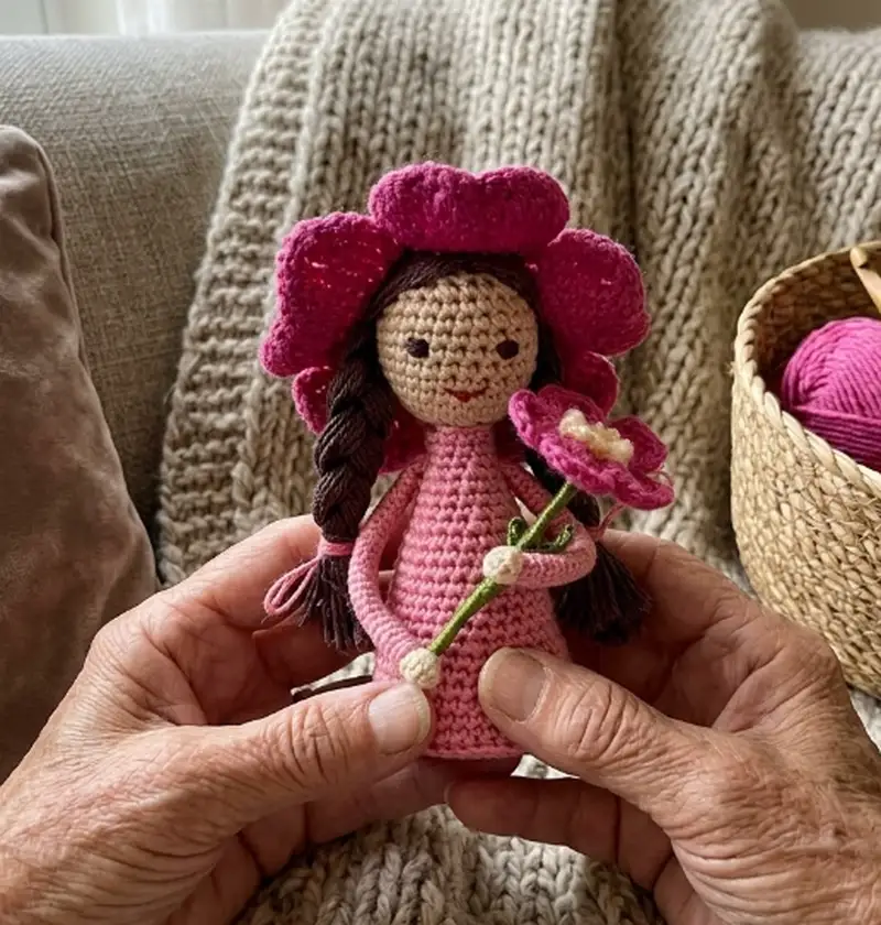 Complimentary Intermediate crochet pattern: Wild Rose Fairy Amigurumi Pattern - Simple to follow guide