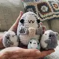 Sharkito the Polite Shark Amigurumi Pattern step 1 - construction progress