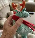 Storm the Deer Amigurumi Pattern step 2 - assembly progress