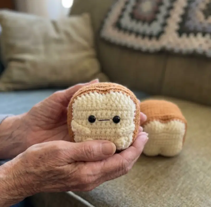 Complimentary Intermediate crochet pattern: Loafie the Bread Loaf Amigurumi Pattern - Simple to follow guide