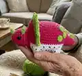 Dragonfruiteratops Amigurumi Pattern step 3 - details and accessories