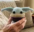 Baby Alien Amigurumi Pattern step 1 - construction progress