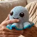 Reversible Octo Mood Hat Amigurumi Pattern step 1 - construction progress