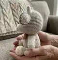 Asher the Ox Amigurumi Pattern step 3 - details and accessories