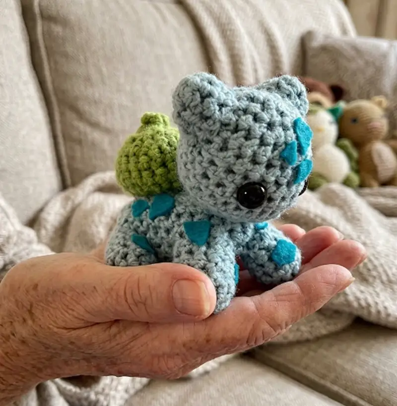 Complimentary Intermediate crochet pattern: Bulbasaur Amigurumi Pattern - Simple to follow guide