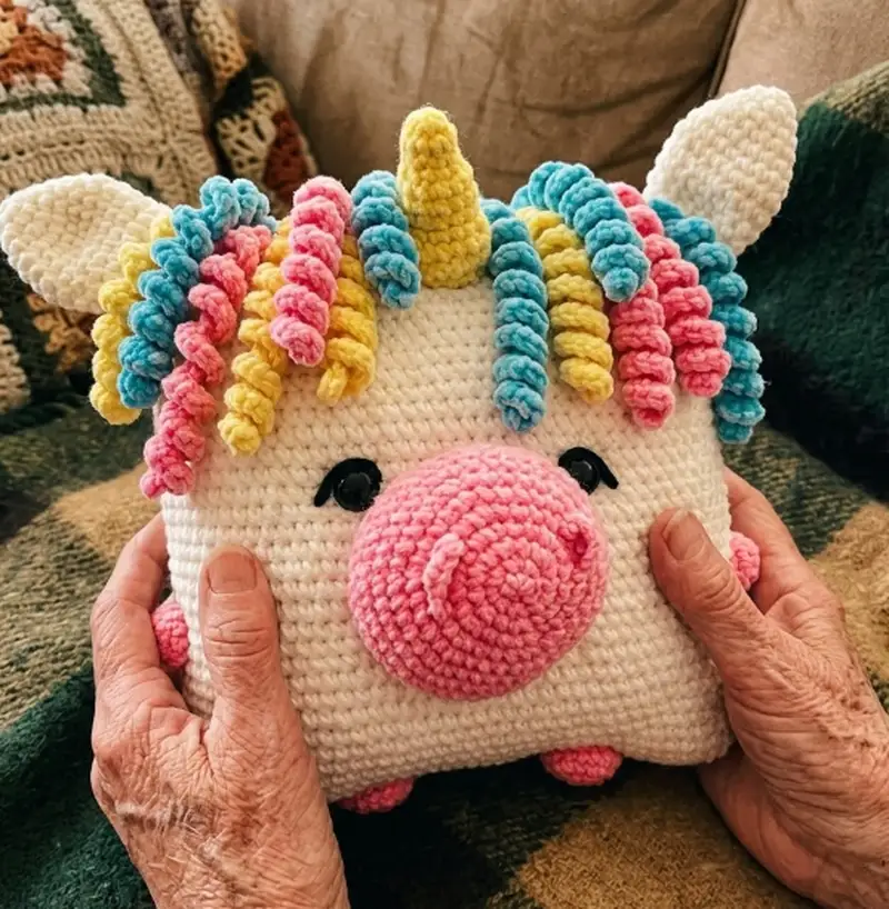 Quality crochet pattern: Pillow Unicorn Amigurumi Pattern - Intermediate level guide with complete instructions