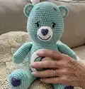 Care Bears Basic Bear Amigurumi Pattern step 1 - construction progress