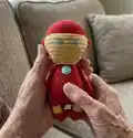 Iron Man Amigurumi Pattern step 1 - construction progress
