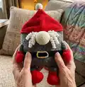 Gnome pillow Amigurumi Pattern step 4 - final assembly and finishing