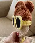 Crochet Girl Portrait Pattern step 2 - assembly progress
