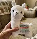 Layla the Llama Amigurumi Pattern step 4 - final assembly and finishing