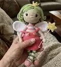 Teya the Fairy Amigurumi Pattern step 4 - final assembly and finishing