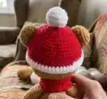 Hat and scarf only Crochet Pattern step 1 - construction progress